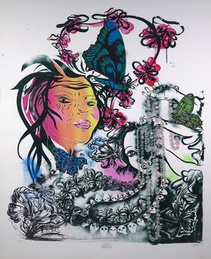 Hadassah Emmerich - Zeefdruk, Chains - Ingelijst (Zeer groot) kopen? Bied vanaf 100!