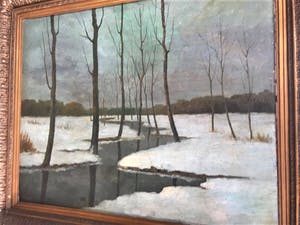 Prosper Boss - Sneeuwlandschap bij valavond kopen? Bied vanaf 249!