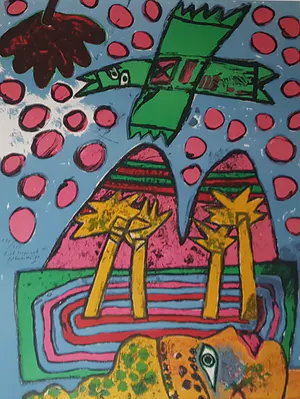 Corneille - litho 115/150, Ciel Tropical, gesigneerd en 1971 kopen? Bied vanaf 259!