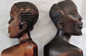 Niet of onleesbaar gesigneerd - Congo figuren x 6 kopen? Bied vanaf 10!