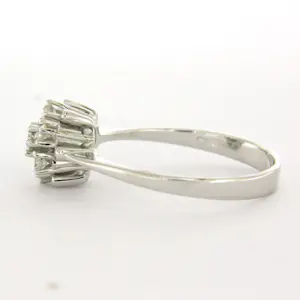 14k witgouden ring met briljant geslepen diamant 0.25ct - rm 18 kopen? Bied vanaf 390!