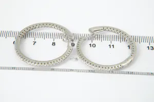 Exclusief paar massief 14 Krt witgoud & diamanten oorstekers - 0.80ct E/VS kopen? Bied vanaf 580!