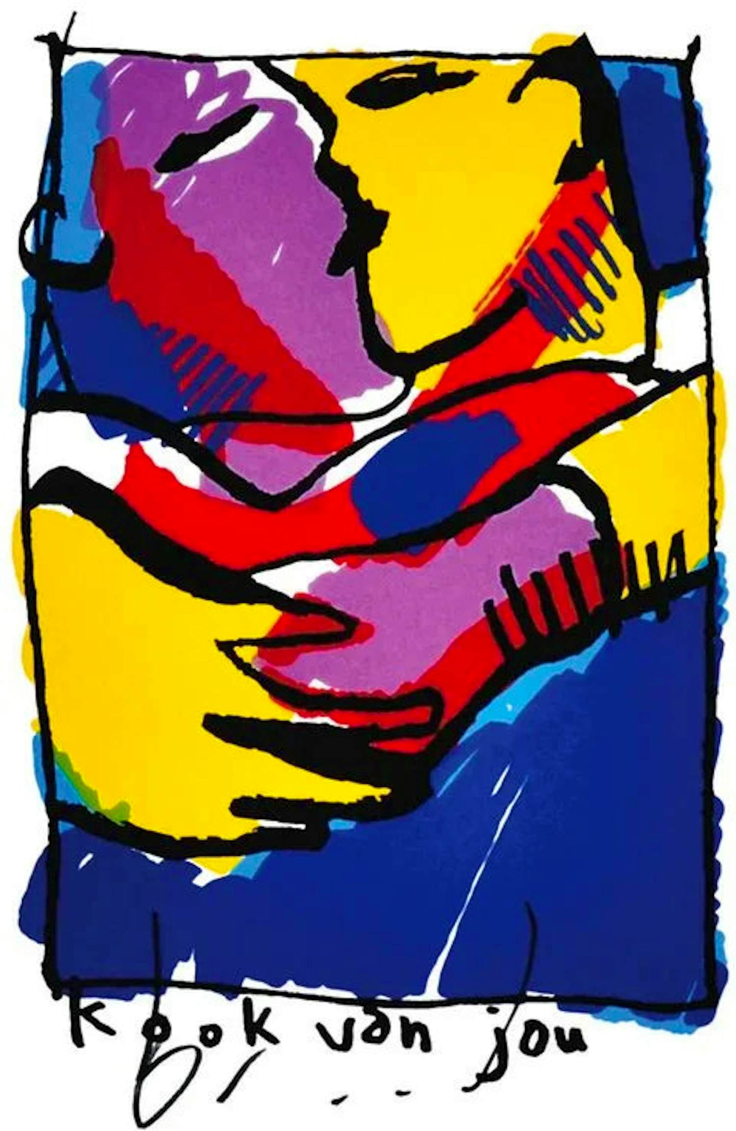 Buy Herman Brood - Kleurengiclee K,OOK VAN JOU op Canvas? Bid from 85!
