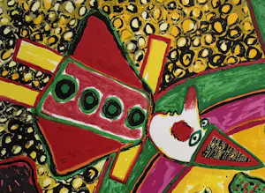 Corneille - handgesigneerde kleurenzeefdruk | 'Cirque' | 1993 (GROOT WERK) kopen? Bied vanaf 1000!