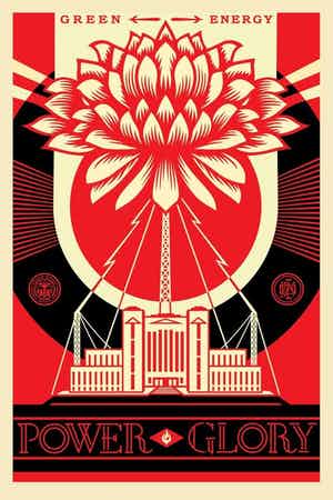 Shepard Fairey - GREEN POWER verkauft für € 95!