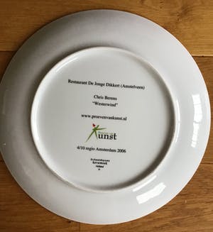 Chris Berens - 4 kunstborden (onderborden) Chris Berens ,Schoonhoven keramiek kopen? Bied vanaf 40!