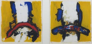 Hans Vanhorck - Zeefdrukken, Zonder titel - Ingelijst kopen? Bied vanaf 10!