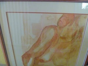 Niet of onleesbaar gesigneerd - aquarel van naakte vrouw - geparagrafeerd WB kopen? Bied vanaf 1!