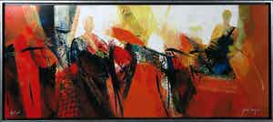 Peter Meijer - Zeefdruk op paneel, De brief - Ingelijst (Groot) verkocht voor € 60!