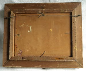 Niet of onleesbaar gesigneerd - Olieverf op paneel , Landschap (Italië?) – ingelijst & gesigneerd kopen? Bied vanaf 1!