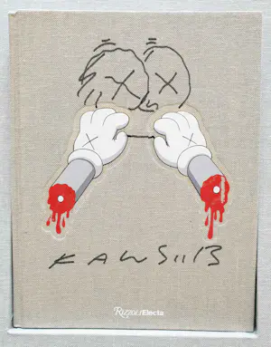 Buy KAWS - Zonder titel (originele tekening op cover)? Bid from 1195!