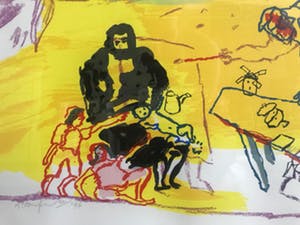 Pieter Defesche - Figuren en Haan met Ezel kopen? Bied vanaf 200!