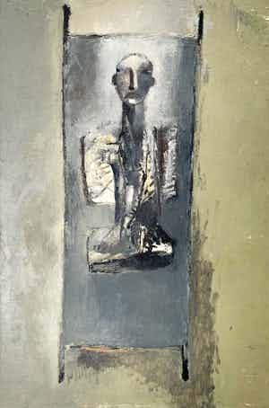 Rik van Iersel - olieverf op doek - 'Good morning people' - 1994 verkocht voor € 650!