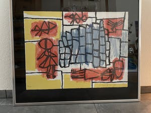 Corneille - Zeefdruk, Blauwe Stenen (onbekend), Ingelijst kopen? Bied vanaf 250!