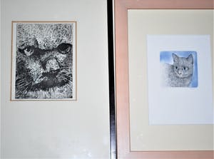 Jose van Gool - 2 katten - 2 etsen kopen? Bied vanaf 35!