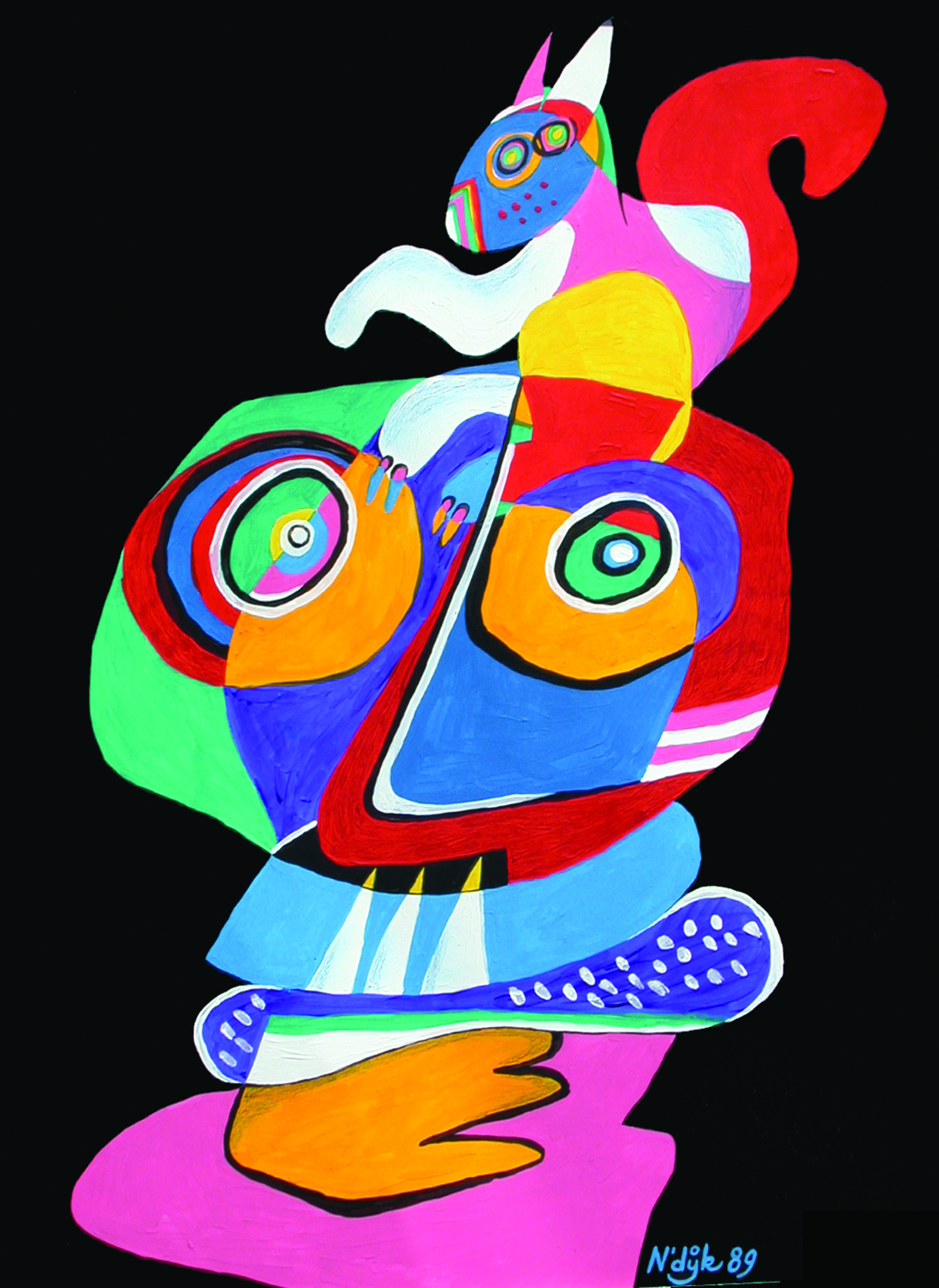 Peter Nieuwendijk - boy with a squirrel verkocht voor € 50!