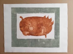 Jan Montyn - ABSTRACTIE / KLEURETS / 50x65cm / SIG / 1970 kopen? Bied vanaf 60!