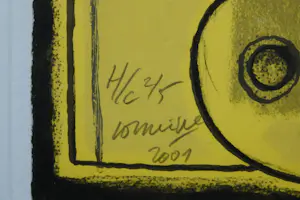 Corneille - ingelijste litho: L'oiseau rouge et femme nude - 2001 kopen? Bied vanaf 375!