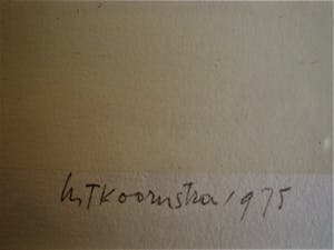 Metten Koornstra - Meester van de Verstilling - gelimiteerde ETS - "Man in Landschap - gesigneerd kopen? Bied vanaf 10!