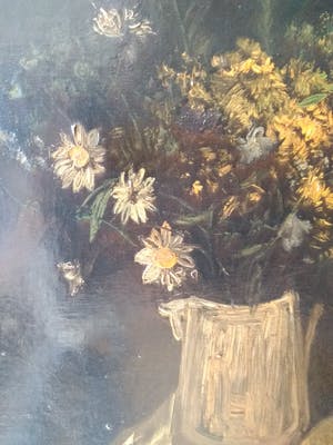 Floris Jespers - schilderij, bloemenboeket, handgesigneerd, gedateerd en ingelijst kopen? Bied vanaf 590!