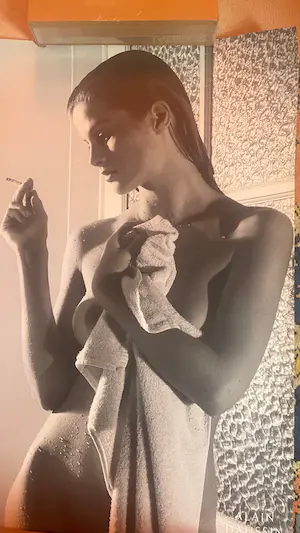 Alain Daussin - Nach der Dusche: Weiblicher Akt mit Zigarette kopen? Bied vanaf 49!