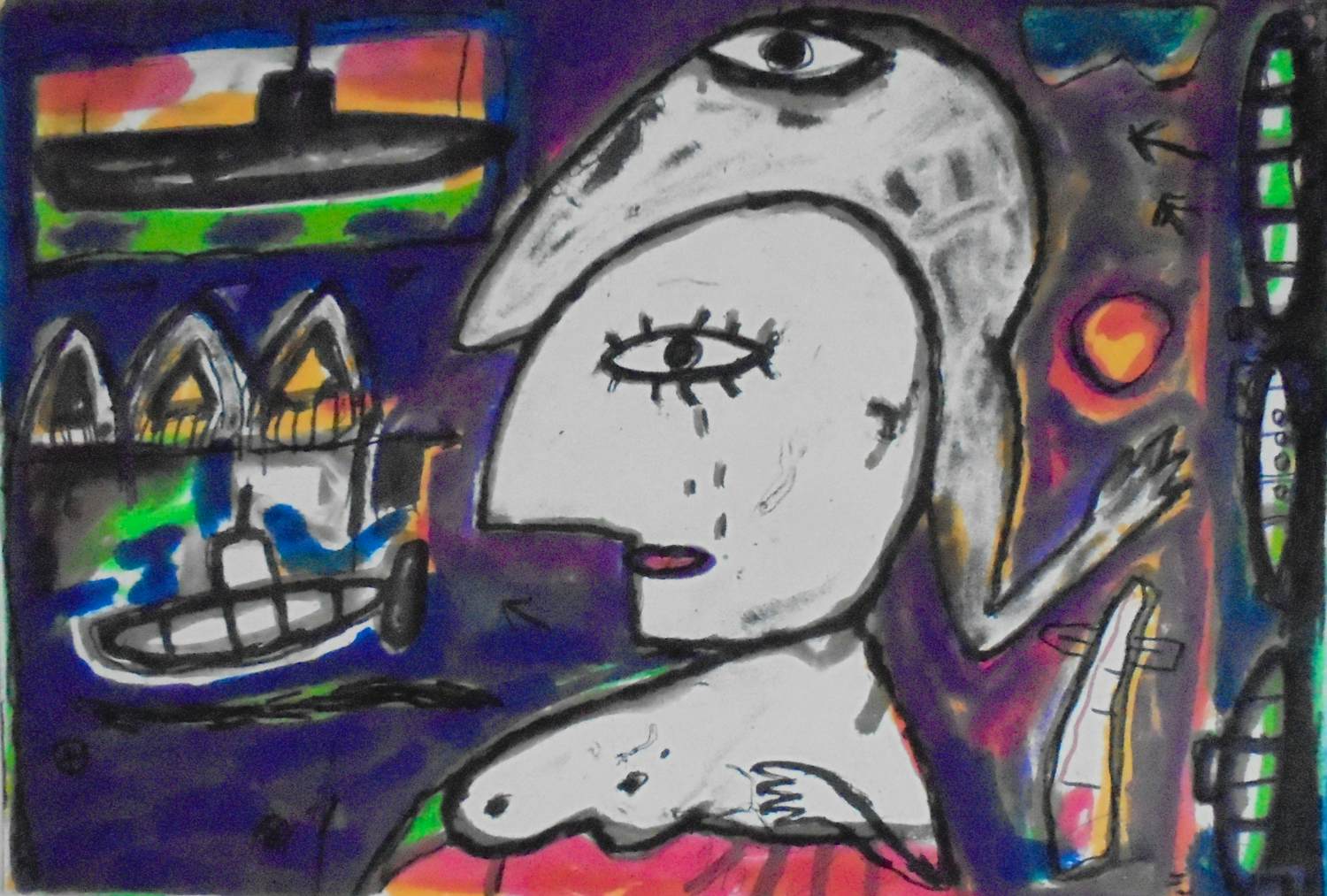 Dodog Soeseno - "Wipping away" Mens met dier.. kopen? Bied vanaf 95!