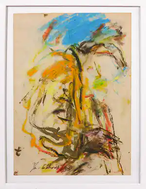 Jan van Lokhorst - Gemengde techniek op papier, Miles Davis - Ingelijst verkauft für € 300!