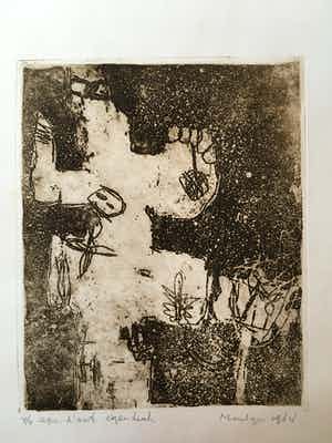 Jan Montyn - Ets, eigendruk. verkocht voor € 60!