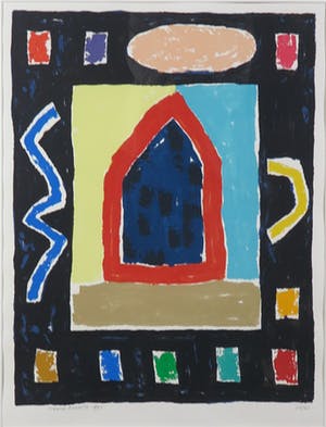 Harrie Gerritz - Zeefdruk, Zonder titel - Ingelijst kopen? Bied vanaf 40!