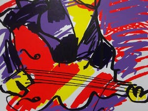 Herman Brood - Elvis - Handgesigneerde zeefdruk - Met certificaat kopen? Bied vanaf 210!