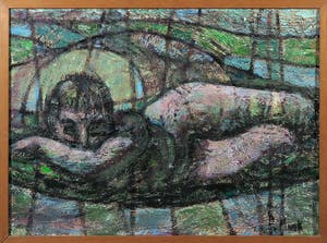 Piet van Mook - Olieverf op doek, Abstract - Ingelijst kopen? Bied vanaf 1!