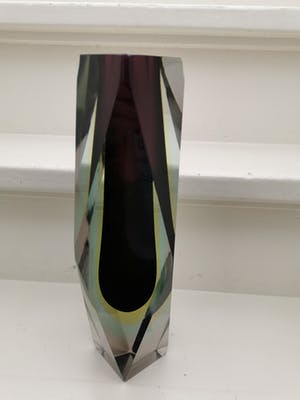 Flavio Poli - Somerso facet geslepen vaas kopen? Bied vanaf 75!