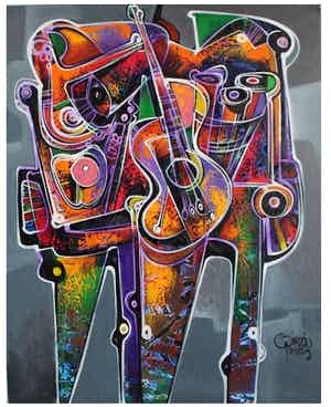 Simeon Gonzales - Guitarras y Zampona verkocht voor € 549!