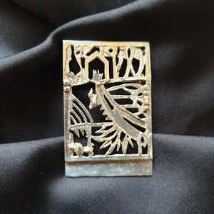 Jeroen Krabbe - Hanger broche zilver verkocht voor € 40!