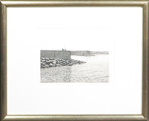 Wim van der Meij - Ets, Zonder titel - Ingelijst kopen? Bied vanaf 1!