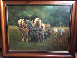 Hub Van Winkel - Bietenoogst in de Ardennen. kopen? Bied vanaf 100!