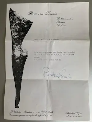 Renee van Leusden - Bronzen sculptuur 8/20 kopen? Bied vanaf 100!