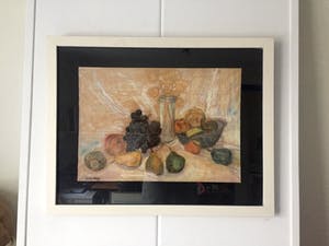 Louis Meys - Stilleven met Fruit - Krijttekening, Ingelijst kopen? Bied vanaf 79!