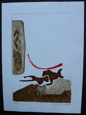 Jan Montyn - 10 etsen en 10 korte gedichten - 1968 kopen? Bied vanaf 750!