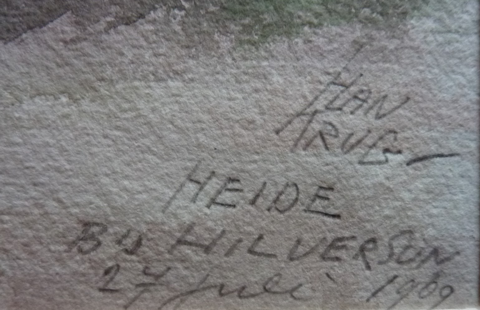 Han Krug - Aquarel "Heide Bij Hilversum" 27 Juli 1969 kopen? Bied vanaf 45!