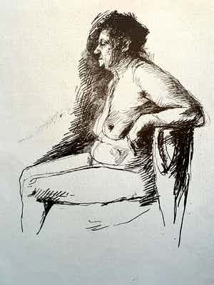 Aat Veldhoen - Mevrouw Vlek, naakt verkocht voor € 30!