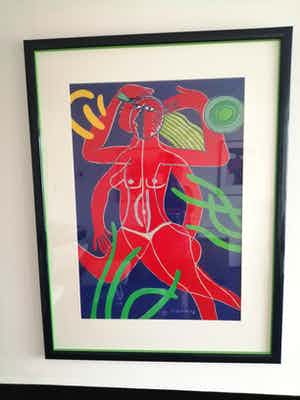 Corneille - Prachtige kleurrijke grote zeefdruk 122x92 cm verkocht voor € 280!