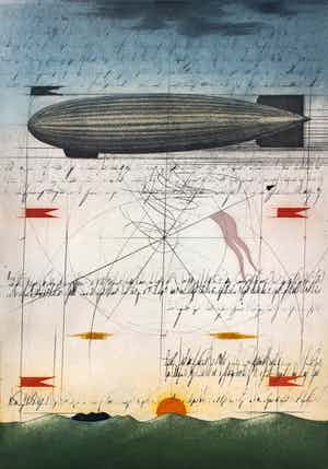 Alois Janak - Zeppelin, kleurenets verkocht voor € 90!