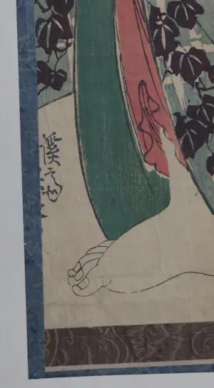 Keisai Eisen - Houtdruk - Moeder met kind kopen? Bied vanaf 50!