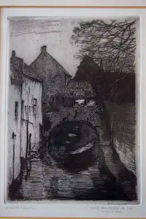 Hendrik de Laat - Ets - Uilenpoort (2) - 's Hertogenbosch vendu pour 40€ !