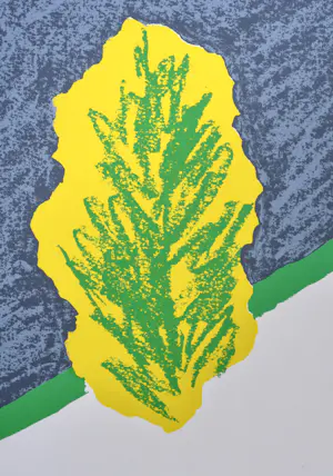 Roger Raveel - Geluidloze tuin - Zeefdruk - Gesigneerd - 42x55 cm - 1977 kopen? Bied vanaf 1250!