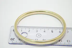 32 - Klassieke 14krt geel-gouden ovalen unisex "slaven" armband - gekeurd kopen? Bied vanaf 600!