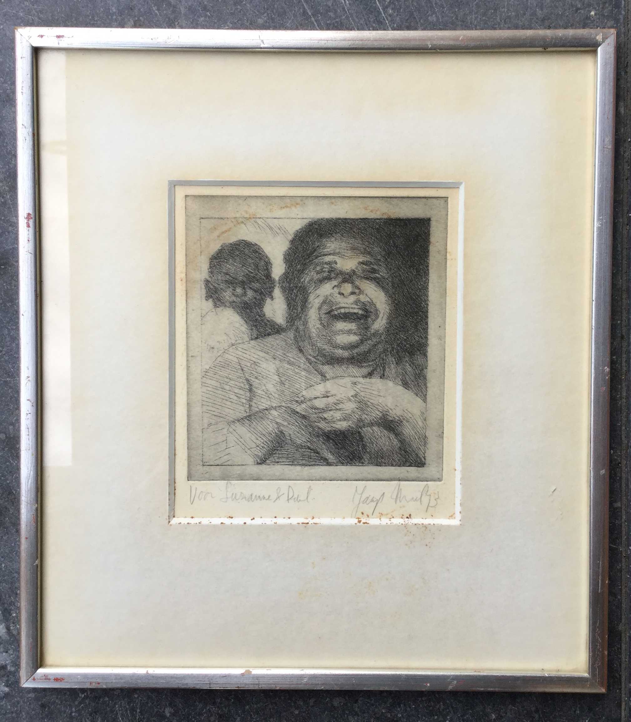 Niet of onleesbaar gesigneerd - C2232-11 - Portret van lachende man  kopen? Bied vanaf 1!