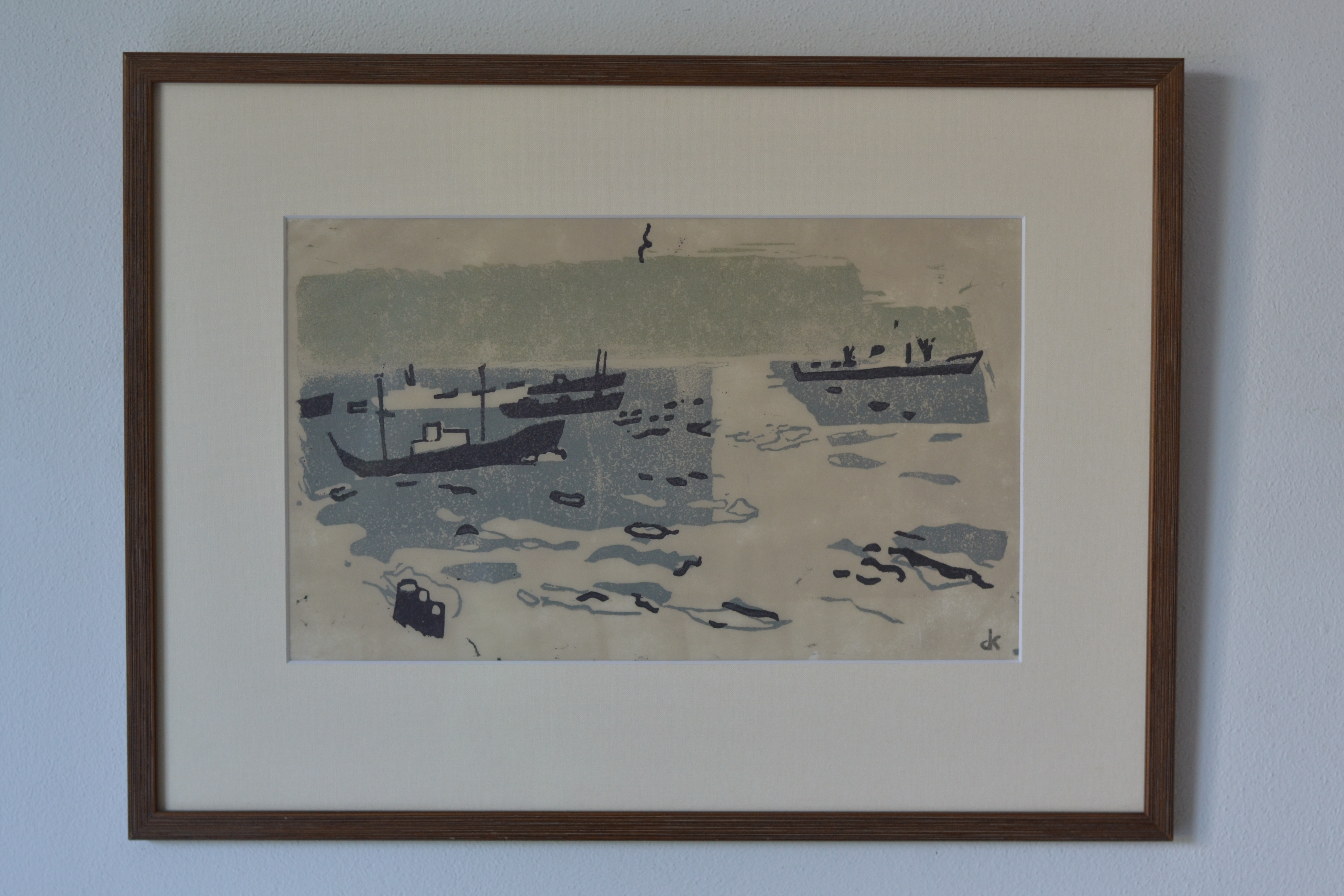 Buy Otto B. de Kat - Havenlandschap? Bid from 160!