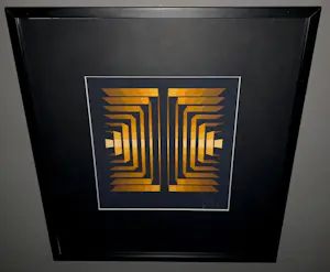 Jean Pierre Yvaral - Rayonette Orange, zeefdruk (mooi ingelijst) kopen? Bied vanaf 150!